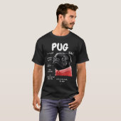 Cute Kawaii Funny Black Pug Dog Rules Men Women Ki T-Shirt (Vorne ganz)