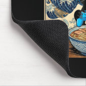 Cute Kawaii Gamer Cat Funny Ramen Japanese Cat Gam Mousepad (Ecke)