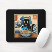 Cute Kawaii Gamer Cat Funny Ramen Japanese Cat Gam Mousepad (Mit Mouse)