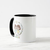 Cute Kawaii Gemini Zodiac Sign Tasse (Vorderseite Links)