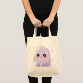 Cute Kawaii Ghost Grocery Bag | Halloween Bag Tragetasche (Vorderseite (Produkt))