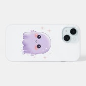 Cute Kawaii Ghost Phone Case | Pastel Halloween iPhone 15 Hülle (Rückseite (Horizontal))