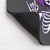 Cute Kawaii Goth Girl Skeleton Punk-goth Alternati Mousepad (Ecke)
