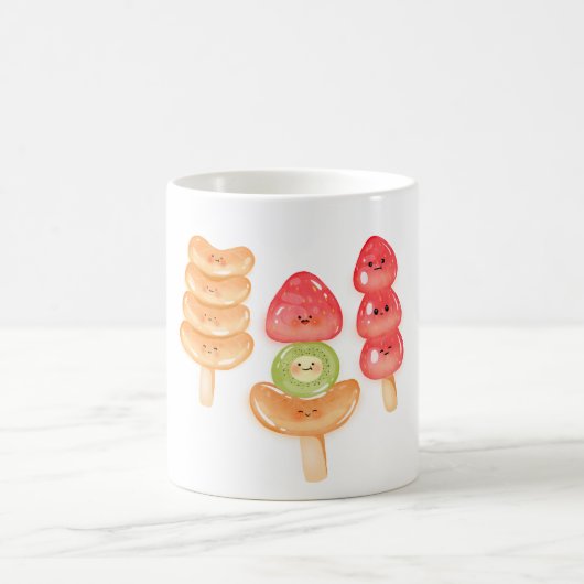 Cute Kawaii Hand-drawn Tanghulu Kaffeetasse (Mittel)