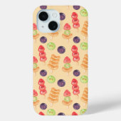 Cute Kawaii Hand-drawn Tanghulu Seamless Pattern Case-Mate iPhone Hülle (Rückseite)