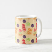 Cute Kawaii Hand-drawn Tanghulu Seamless Pattern Kaffeetasse (VorderseiteRechts)