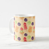 Cute Kawaii Hand-drawn Tanghulu Seamless Pattern Kaffeetasse (Vorderseite Links)