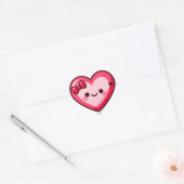 Cute Kawaii Heart Valentine Stickers (Umschlag)