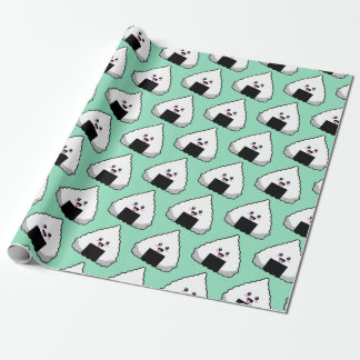 Cute Kawaii Japanese Onigiri Sushi Food Pattern Geschenkpapier