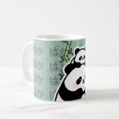 Cute Kawaii Japanese Panda Mug Kaffeetasse (Vorderseite Links)