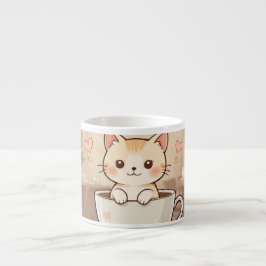 Cute Kawaii Kitten Coffee Mug | Adorable Cat Lover Espressotasse