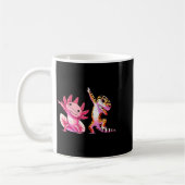 Cute Kawaii Leopard Gecko Dabbing Axolotl Friends Kaffeetasse (Links)