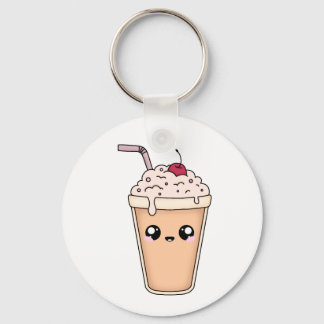 Cute Kawaii Milkshake Keychain – Fun Sticker Desig Schlüsselanhänger