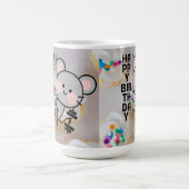 Cute Kawaii Mouse Colour Morphing Coffee Cup Gift Verwandlungstasse (Zentrum)