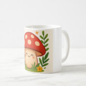 Cute Kawaii Mushroom Mug Kaffeetasse (VorderseiteRechts)