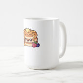 Cute Kawaii Pancake Stack with Syrup and Berries Kaffeetasse (VorderseiteRechts)