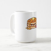 Cute Kawaii Pancake Stack with Syrup and Berries Kaffeetasse (Vorderseite Links)