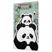 Cute Kawaii Panda Clipboard Klemmbrett (Links)