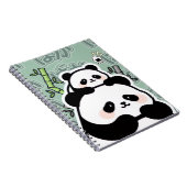 Cute Kawaii Panda Notebook Notizblock (Rechte Seite)