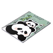 Cute Kawaii Panda Notebook Notizblock (Linke Seite)