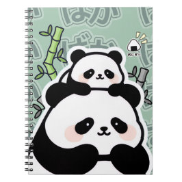Cute Kawaii Panda Notebook Notizblock