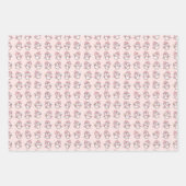 Cute kawaii penguin and gingerbread  geschenkpapier set (Vorderseite)