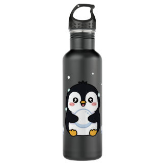 Cute Kawaii Penguin Winter Water Bottle Edelstahlflasche