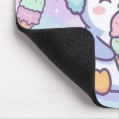 Cute Kawaii Penguin with Ice Cream Mouse Pad Mousepad (Ecke)