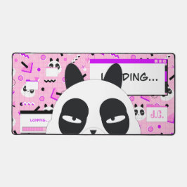 Cute Kawaii Pink Panda Bear Schreibtischunterlage