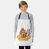 Cute Kawaii Pizza Apron Funny cheesy kitchen apron Schürze (Getragen)