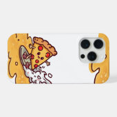 Cute Kawaii Pizza Phone Case Funny Cheesy Food iPhone Hülle (Rückseite (Horizontal))