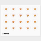 Cute Kawaii Pizza Sticker – Funny Pizza Lover Cart (Blatt)