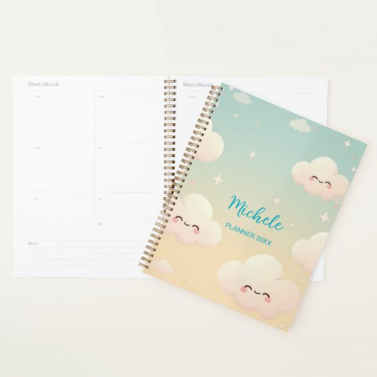 Cute Kawaii Planner | Pastel Cloud Journal for Kid Planer (Anzeige)