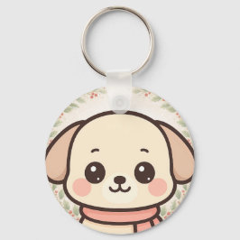 Cute Kawaii Puppy Face Keychain Schlüsselanhänger