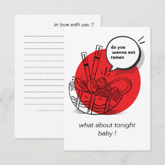 Cute Kawaii Ramen - Funny Japanese Food  Dankeskarte