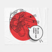 Cute Kawaii Ramen - Funny Japanese Food  Fleecedecke (Vorderseite (Horizontal))