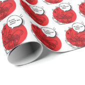 Cute Kawaii Ramen - Funny Japanese Food  Geschenkpapier (Rolleneckpunkt)