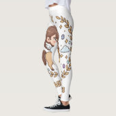 Cute Kawaii Sagittarius Zodiac Sign Leggings (Links)