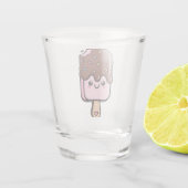 Cute Kawaii Smiling Popsicle Schnapsglas (Rückseite)