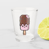 Cute Kawaii Smiling Popsicle Schnapsglas (Vorderseite)