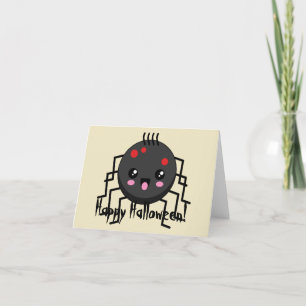 Cute Kawaii Spider Dankeskarte