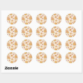 Cute Kawaii Teddy Bear Pancake Pattern Runder Aufkleber (Blatt)