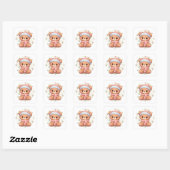 Cute Kawaii Teddy Bear Sticker (Blatt)