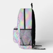 Cute Kawaii Unicorn Pastel Rainbow Magical Bedruckter Rucksack (Rechts)