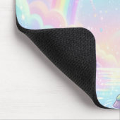Cute Kawaii Unicorn Pastel Rainbow Magical Mousepad (Ecke)