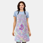 Cute Kawaii Unicorn Pastel Rainbow Magical Schürze (Getragen)