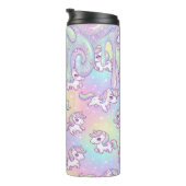 Cute Kawaii Unicorn Pastel Rainbow Magical Thermosbecher (Nach rechts gedreht)
