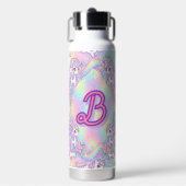Cute Kawaii Unicorn Pastel Rainbow Magical Trinkflasche (Vorderseite)