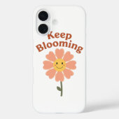 Cute "Keep Blooming" Positive Quote Case-Mate iPhone Hülle (Rückseite)