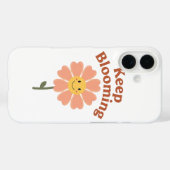 Cute "Keep Blooming" Positive Quote Case-Mate iPhone Hülle (Rückseite (Horizontal))